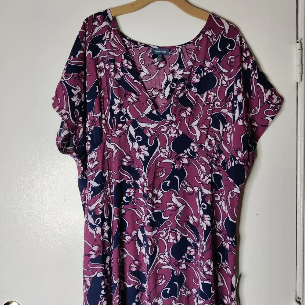 Modcloth Baroque Bouquet Maxi Dress in Sz. 2X NWT - Picture 3 of 8